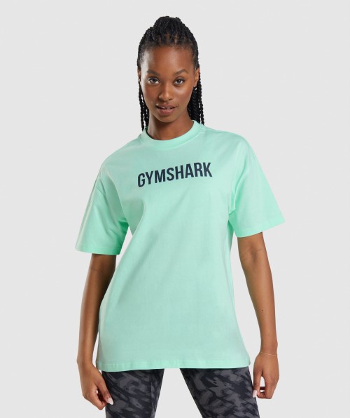 Gymshark Apollo Oversized T-Shirt Turbo Blue