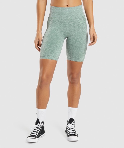 Gymshark Flex Cycling Shorts Studio Green Marl