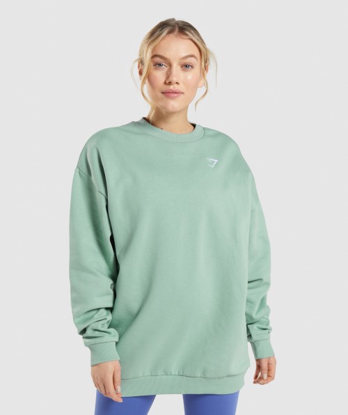 Gymshark Training Oversized Sweatshirt Maya Blue